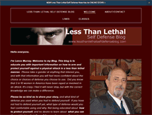 Tablet Screenshot of lessthanlethalselfdefenseblog.com